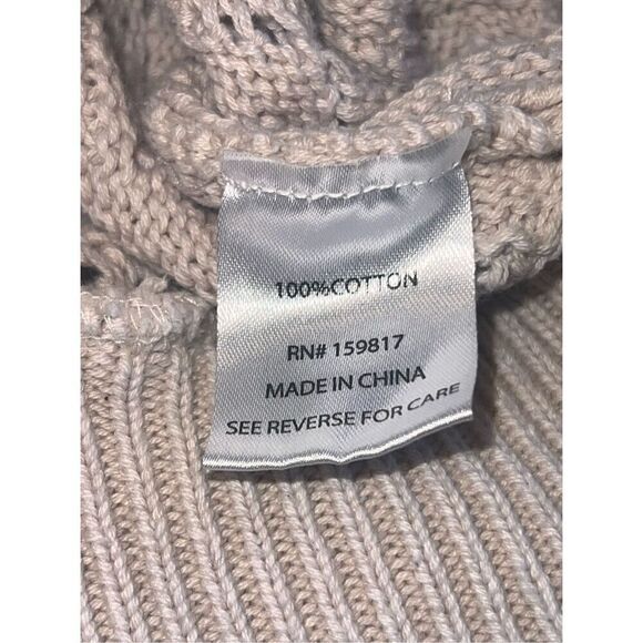 Altar’d state Jenna crocheted sweater woman’s medium oversized cream - Picture 8 of 9